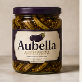 Pickled aubergines in extra virgin olive oil